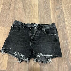 AGOLDE cutoff jean shorts